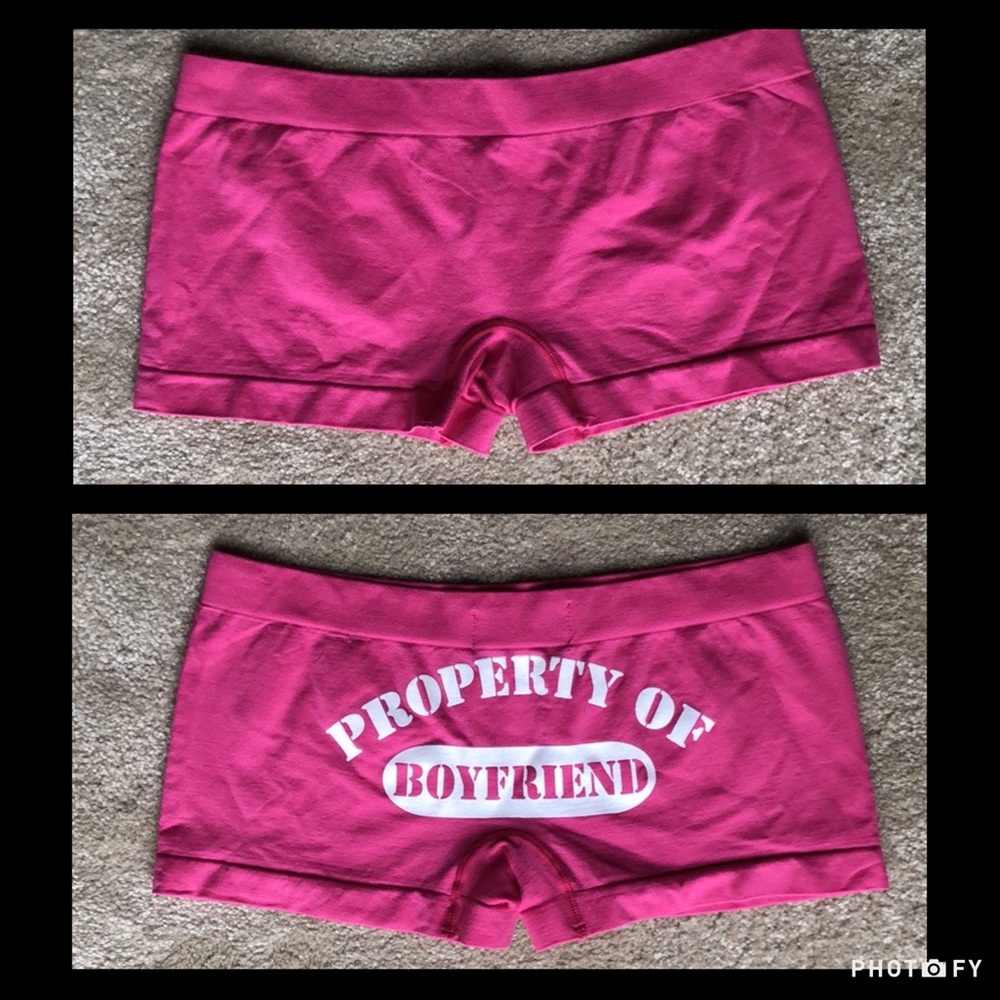 “Property of Boyfriend” Spandex Boy Shorts
